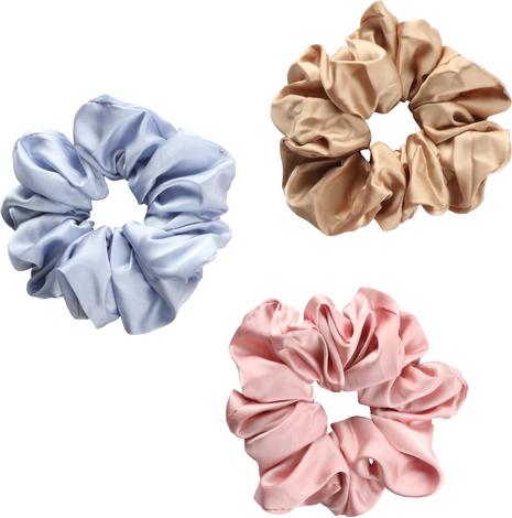 Produktbild Trisa Fashion Grosses Scrunchy Hellblau, Rosa, Beige 3 Stk. (Haargummi)