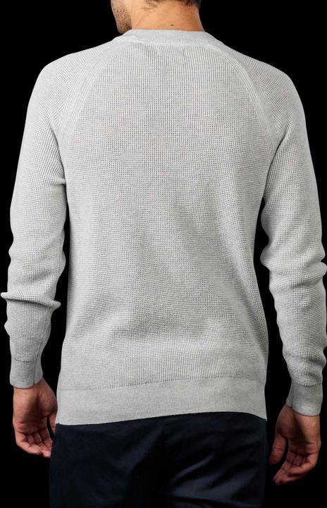 Actual product image GANT Waffle Rib Pullover Crew Neck light grey melange (M)