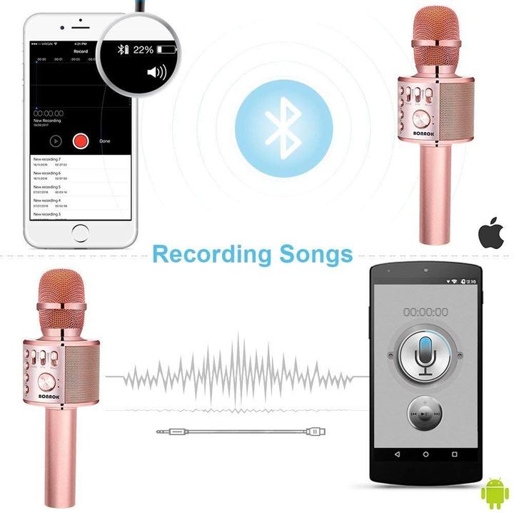 Immagine prodotto Bonaok Microfono Karaoke Bluetooth