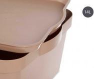 Produktbild Kipit Kunststoffkiste mit Deckel 14l beige (14 l)