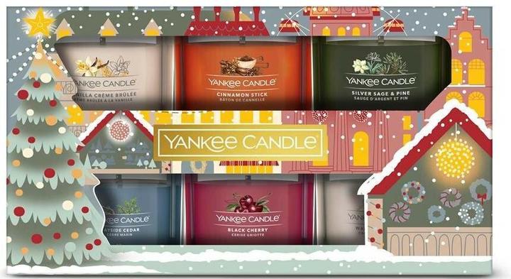 Yankee Candle Passport to the Holidays gift set with filled votive candles (6 pieces)