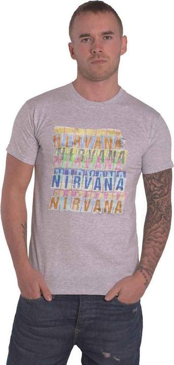 Immagine prodotto Nirvana Maglietta in cotone Unisex Adulto Repeat Logo (XXL)