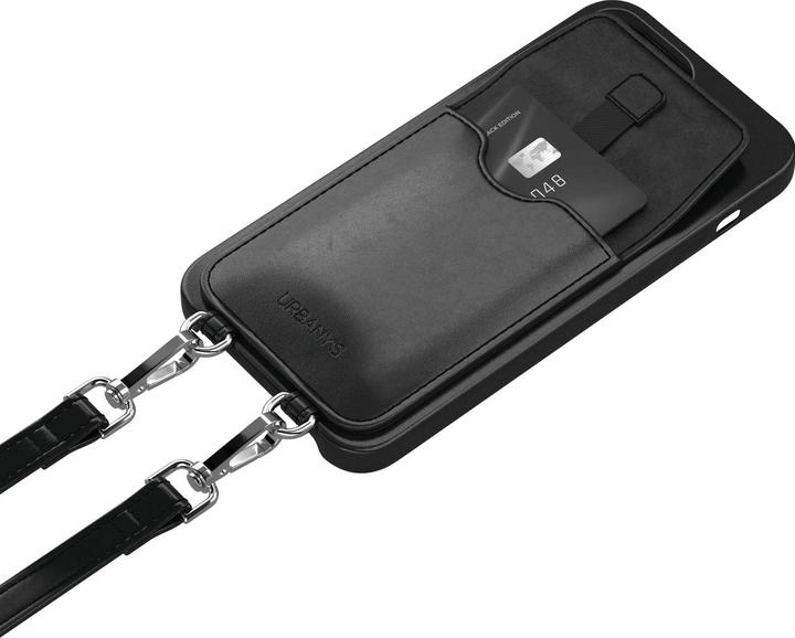 Actual product image Urbany's Necklace Case Hand Chain+ iPhone 15 Plus Night Owl (Apple iPhone 15 Plus)