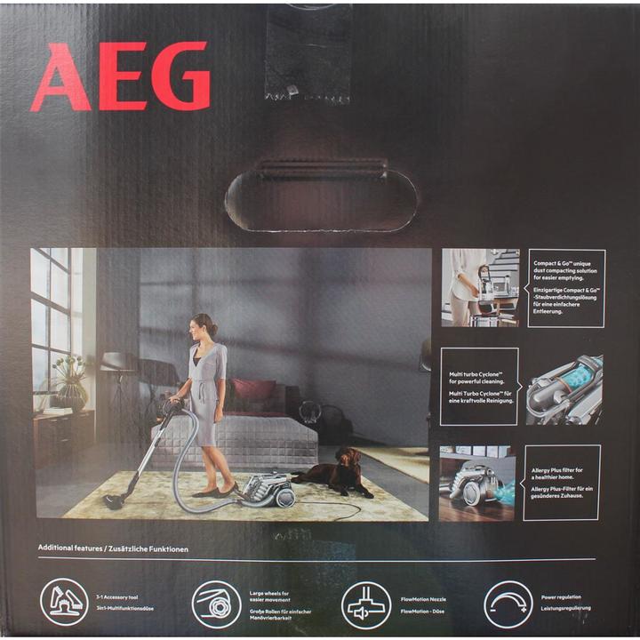 Produktbild AEG LX9-2-WR-P Staubsauger ohne Beutel, rot