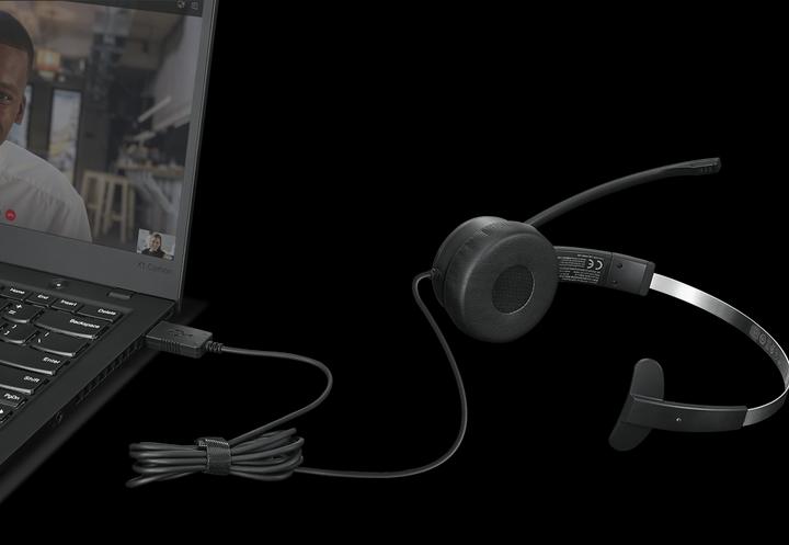 Image du produit Lenovo Casque USB 100 mono (Filaire, USB-A)