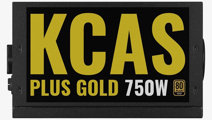 Actual product image AeroCool KCAS PLUS GOLD 750W - 750 W - 100 - 240 V - 47 - 63 Hz - 11-5.5 A - 130 (750 W)