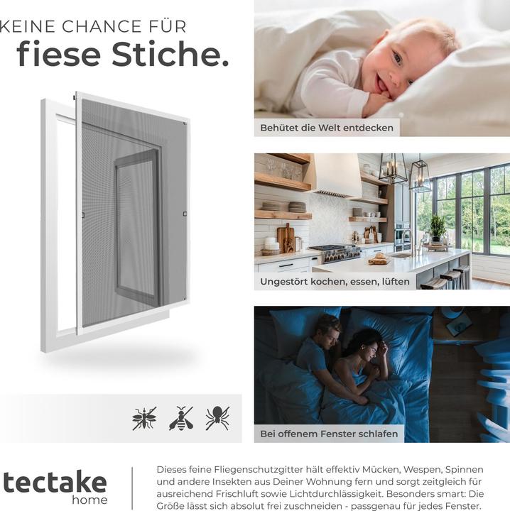Produktbild tectake Fliegengitter (100 x 120 cm)