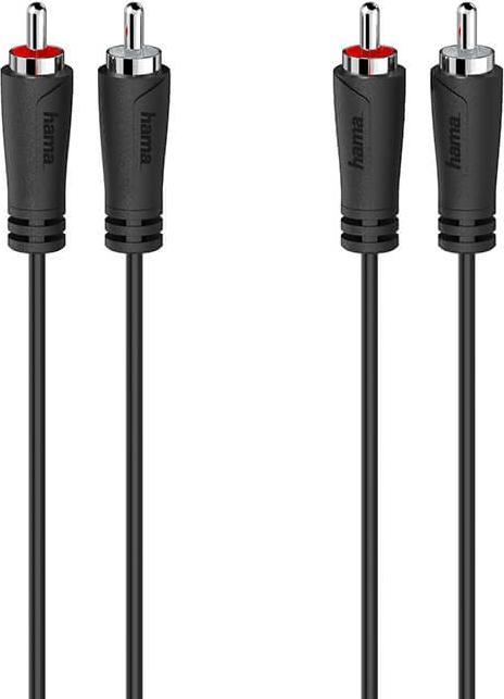Actual product image Hama Cable Audio 2 RCA Plugs - 2 RCA Plugs 0.5m (0.50 m)