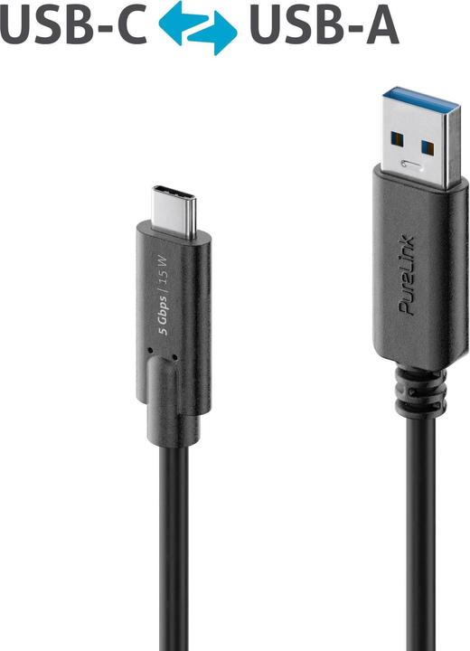 Produktbild Purelink USB A – USB C (2 m, USB 3.0)