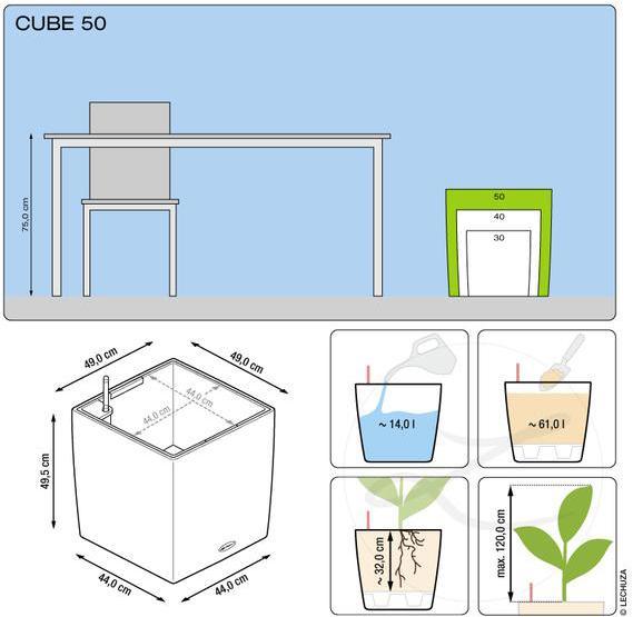 Produktbild Lechuza Cube 50 (49 cm)
