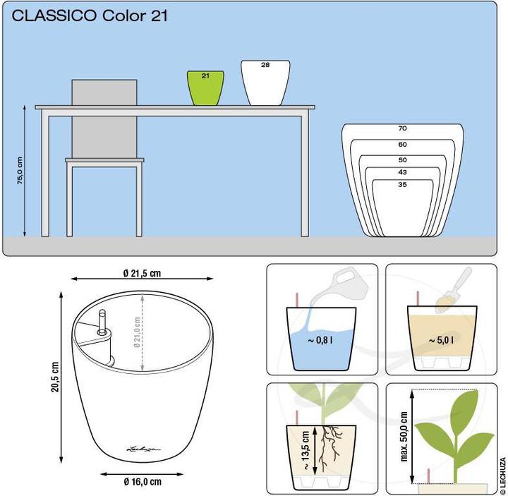 Actual product image Lechuza Classico Color (21.50 cm)