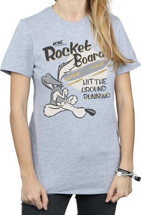Immagine prodotto Looney Tunes Rocket Board Maglietta Ampia Willy il Coyote Donna (XL)