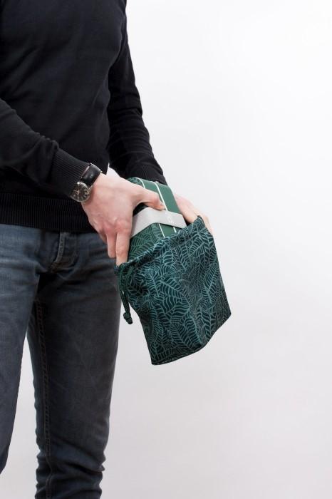 Image du produit Monbento Lunch Bag MB Pochette M Jungle - Sac Bento en polyester - Parfait pour le bureau/la préparation des
