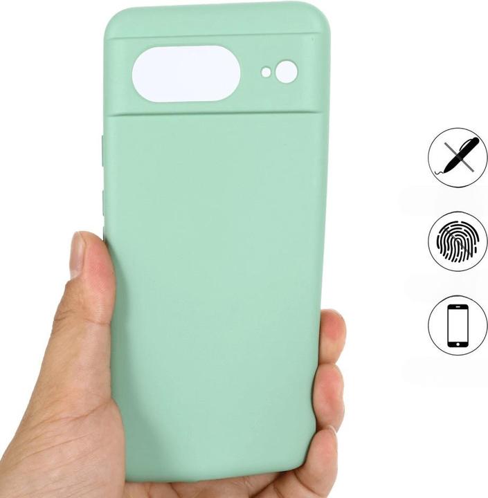 Actual product image Cover-Discount Google Pixel 8 - Silicone rubber case green (Google Pixel 8)