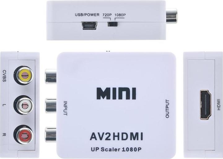 Immagine prodotto JTI Convertitore video da mini AV a HDMI 720p 1080p