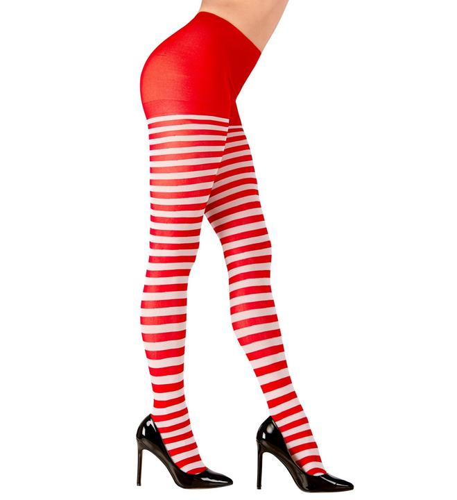 Produktbild Widmann Rot-Weiss gestreifte Strumpfhose 70 DEN (70 DEN, One Size)