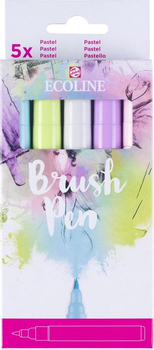 Produktbild Talens Ecoline Brush Pen Pastell (Multicolor, 5 x)