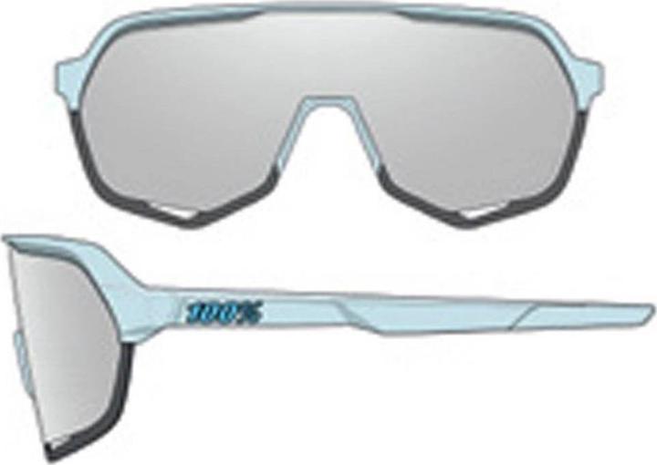 Produktbild 100% Brille S2 Matte (Hellblau, HiPER silber)