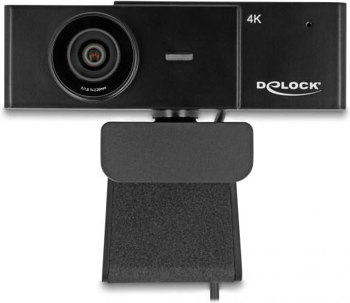 Actual product image Delock USB UHD Webcam with Microphone 4K 30 Hz 110° Viewing Angle and Tripod (8.30 Mpx)