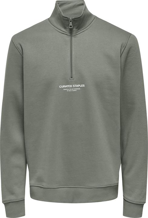 Only & Sons Onscurated Reg Half Zip Sweat Noos