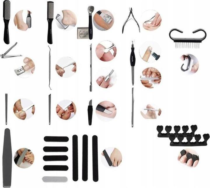 Actual product image JTI Luxurious pedicure set - 31 pieces