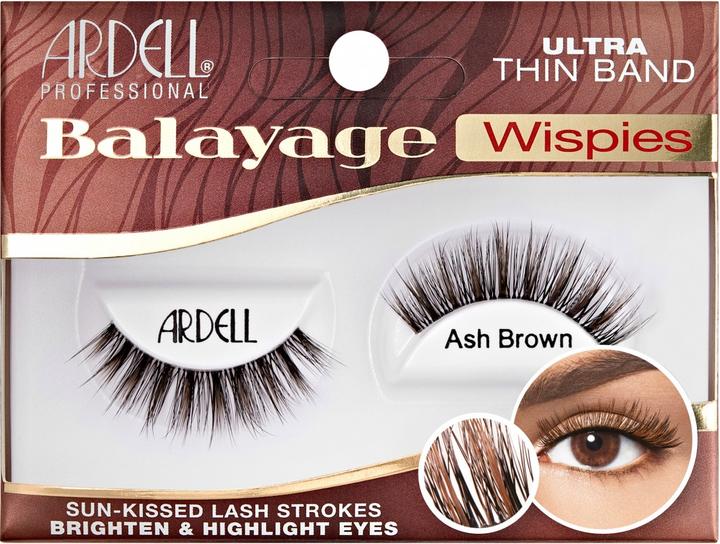 Actual product image Ardell False Lashes - Balayage Wispies Ash Brown (Artificial eyelashes)