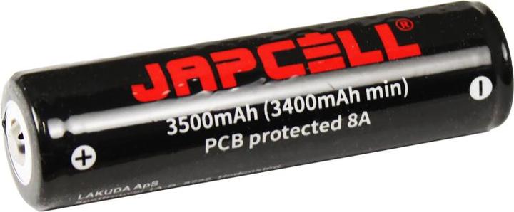 Produktbild Japcell 18650 Akku 3500 mAh mit Knopf (1 Stk., 18650, 3500 mAh)