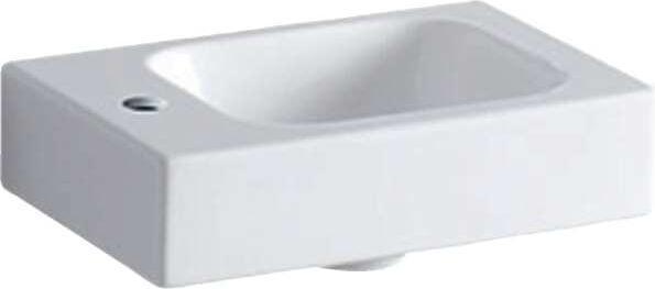 Geberit iCon Handwaschbecken 38x28cm, weiss, mit Hahnloch links (280 mm, 380 mm)