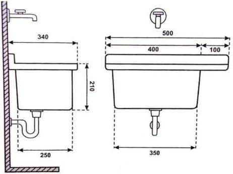 Produktbild Hydroland Ausgussbecken (500 mm, 340 mm)
