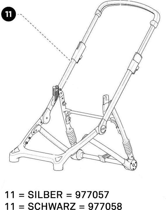 Thule Frame (chassis) silver for SLEEK