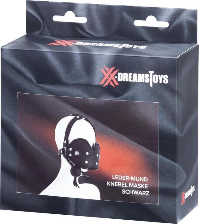 Actual product image XXdreamSToys Leather Mouth Gag Mask