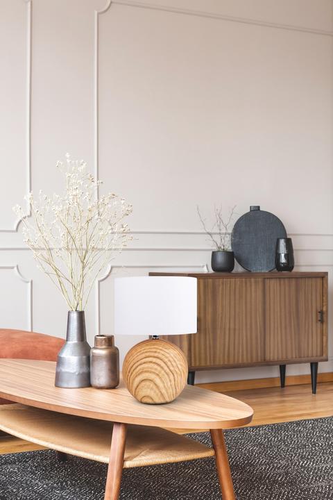 Actual product image Näve Ceramic "WOODY" table lamp (E14)