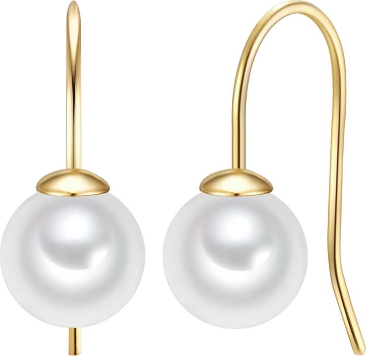 Trilani Damen Sterling Silber Süsswasser-Zuchtperle gelbgold - 31302 (Sterling Silber)