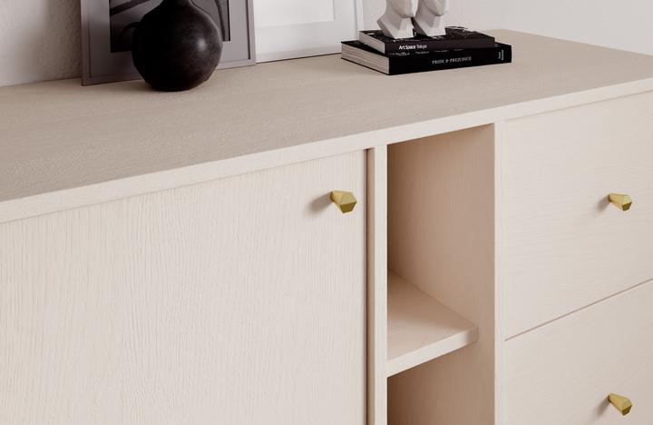 Produktbild ADRK Furniture Tili 1D 3S 3P Kommode (100.5 x 41 x 95 cm)