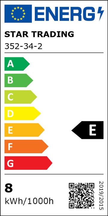 Energie-Label Star Trading LED Leuchtmittel E27 A60 Clear (E27, 8 W, 1000 lm, 1 x, E)