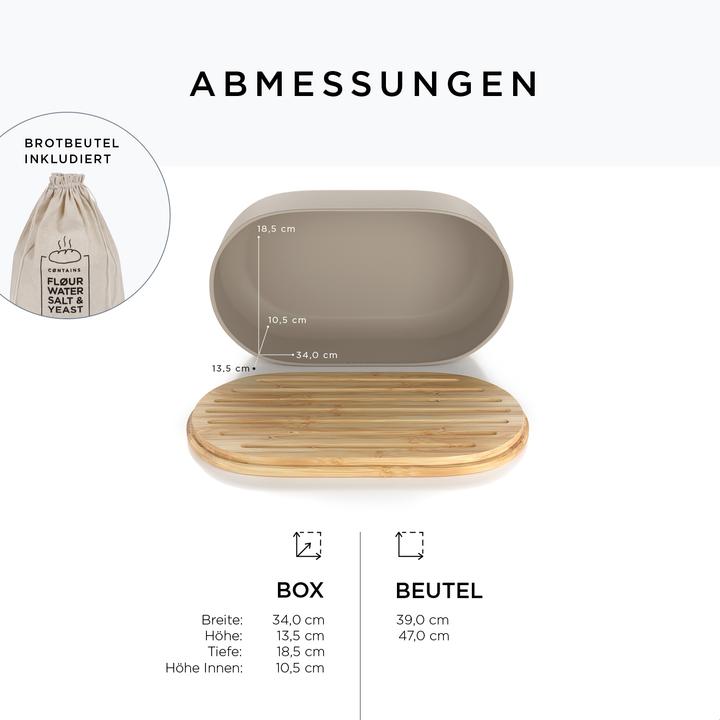Produktbild Lars Nysøm Brotkasten mit Schneidebrett AEgte