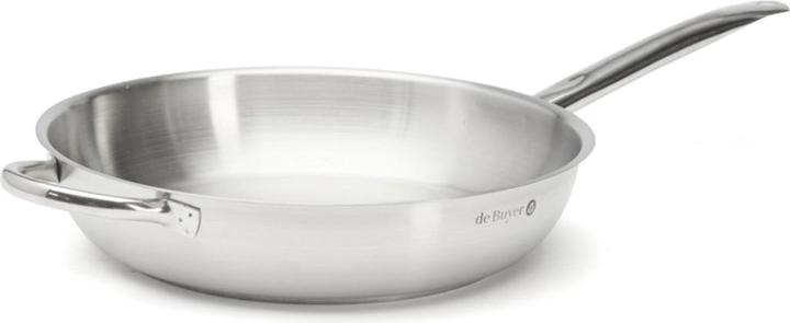 Actual product image de Buyer PRIM'APPETY frying pan Ø32cm, 2 handles, induction (32 cm, Frying pan, Stainless steel)