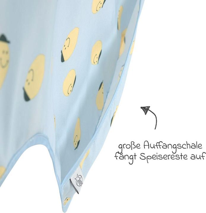 Actual product image Lässig Ärmellätzchen mit Auffangschutz 2er Pack Happy Fruits Lemon (6 months)