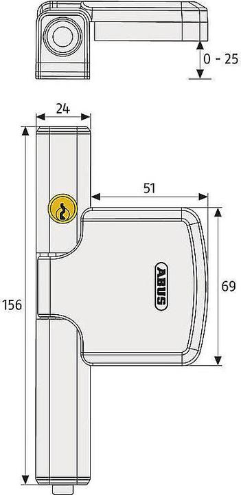 Actual product image Abus FTS206 B AL0125