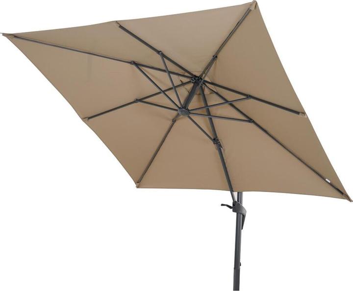 Image du produit Siena Garden Vito Parapluie anthracite/taupe 250 x 250 cm (2.50 m)