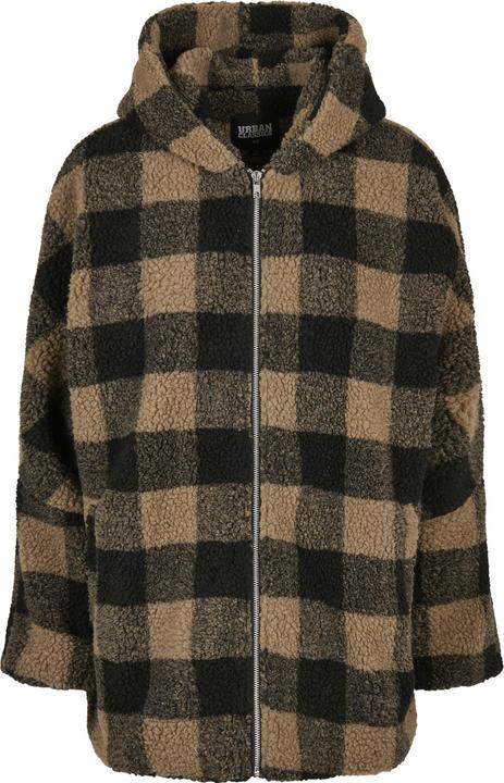Image du produit Urban Classics Ladies Hooded Oversized Check Sherpa Jacket (5XL)