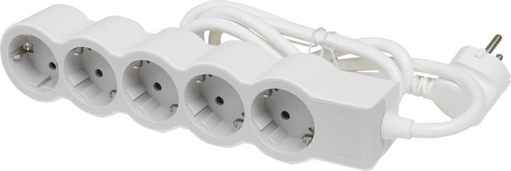Actual product image Legrand Flat socket strip 5x socket, 3 metre cable white-grey 694563 (5 x, CEE 7/3, CEE 16/5, 3 m)