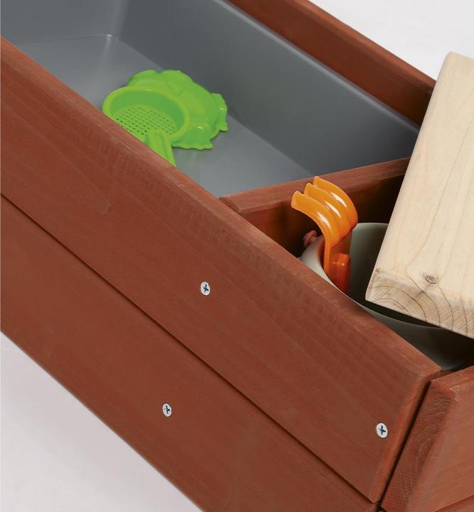 Image du produit Pinolino Sandkasten „Hedda”, rot/natur