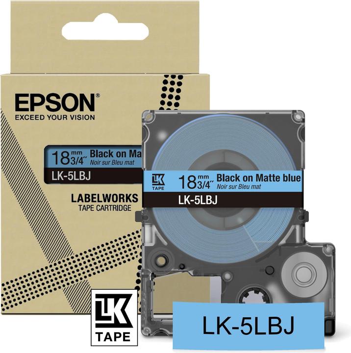 Epson Matte Blue/Black 18mm LK-5LBJ (1.80 cm, Blau)