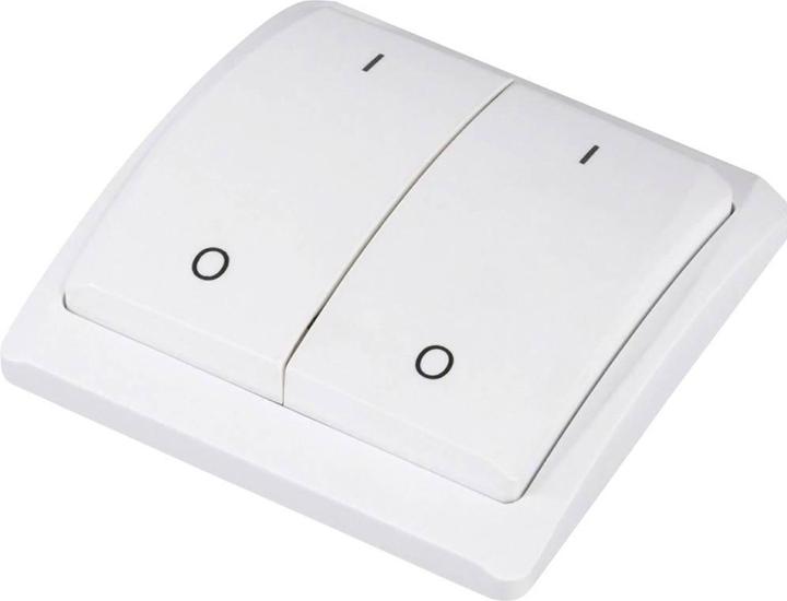 Actual product image Sygonix RSL S8 radio flush-mounted switch set + T3 2-channel wall switch