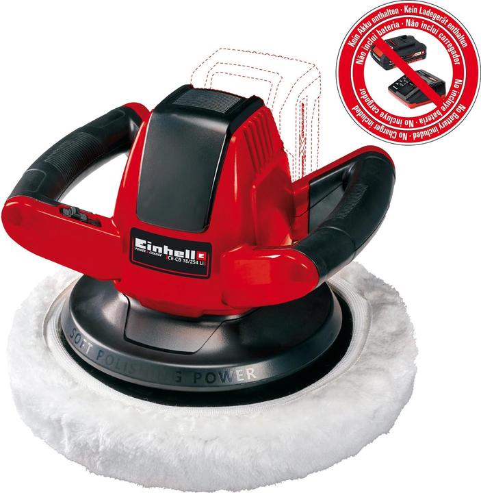 Einhell Akku-Autopoliermaschine (Exzenterpolierer, 18 W)