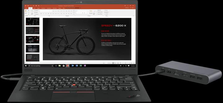 Actual product image Lenovo 40B30090EU (USB-C, 8 Ports)