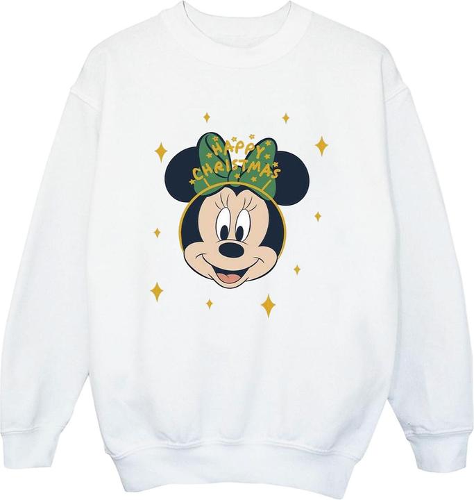 Actual product image Disney Mens Minnie Mouse Happy Christmas Sweatshirt (M)