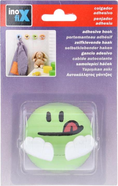 Produktbild Inofix Klebehaken Smiley, grün