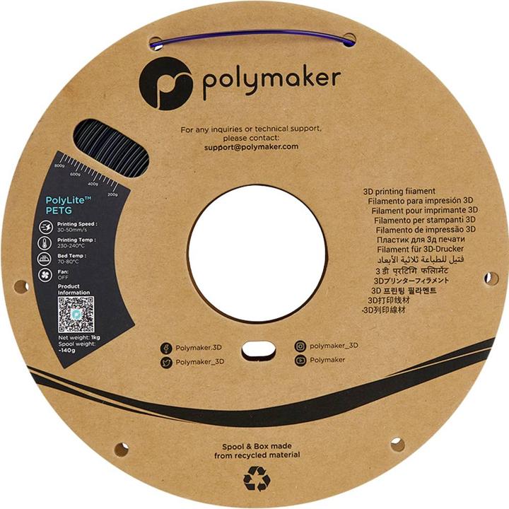 Actual product image Polymaker Filament (PETG, 1.75 mm, 1000 g, Blue)